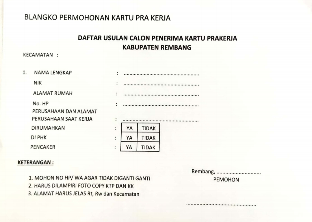 Tahap Pendataan Kartu Prakerja, Warga Yang Masuk Kriteria Bisa Mendaftar