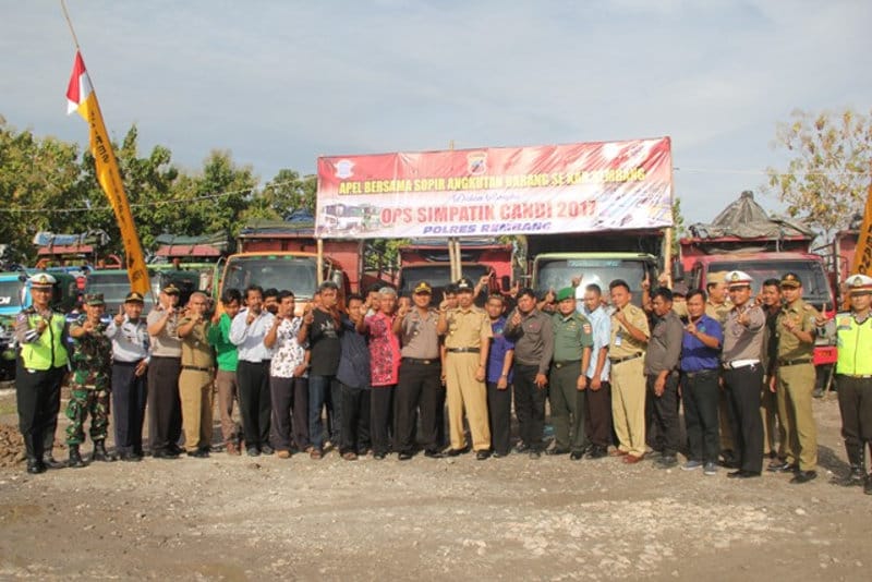 Apel Bersama Sopir Angkutan Barang Guna Tekan Kecelakaan