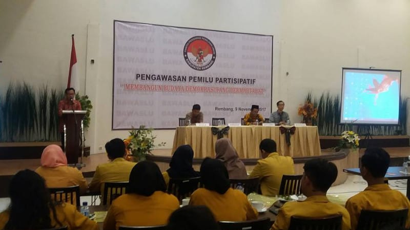 Panwaskab Rembang Dorong Pengawasan Pemilu Yang Partisipatif