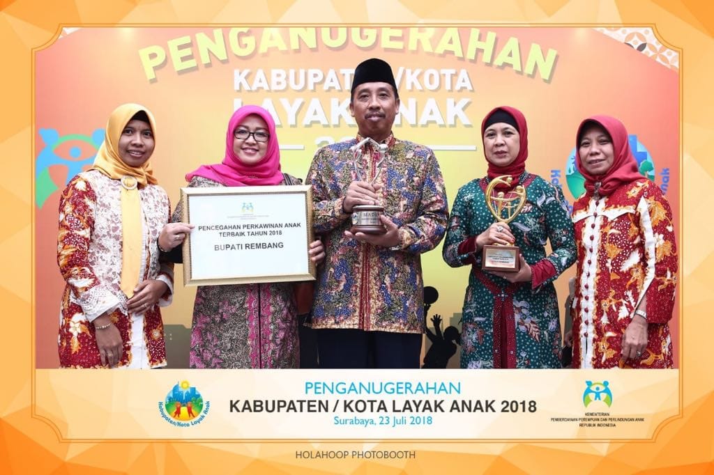 Rembang Sabet Dua Penghargaan di Puncak Hari Anak Nasional 2018