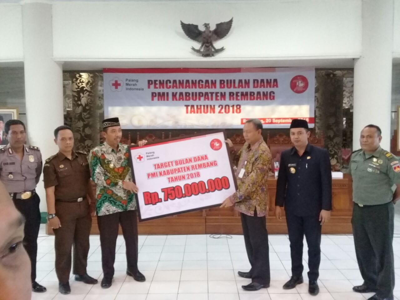 Pencanangan Bulan Dana PMI, Target Naik Rp. 100 Juta