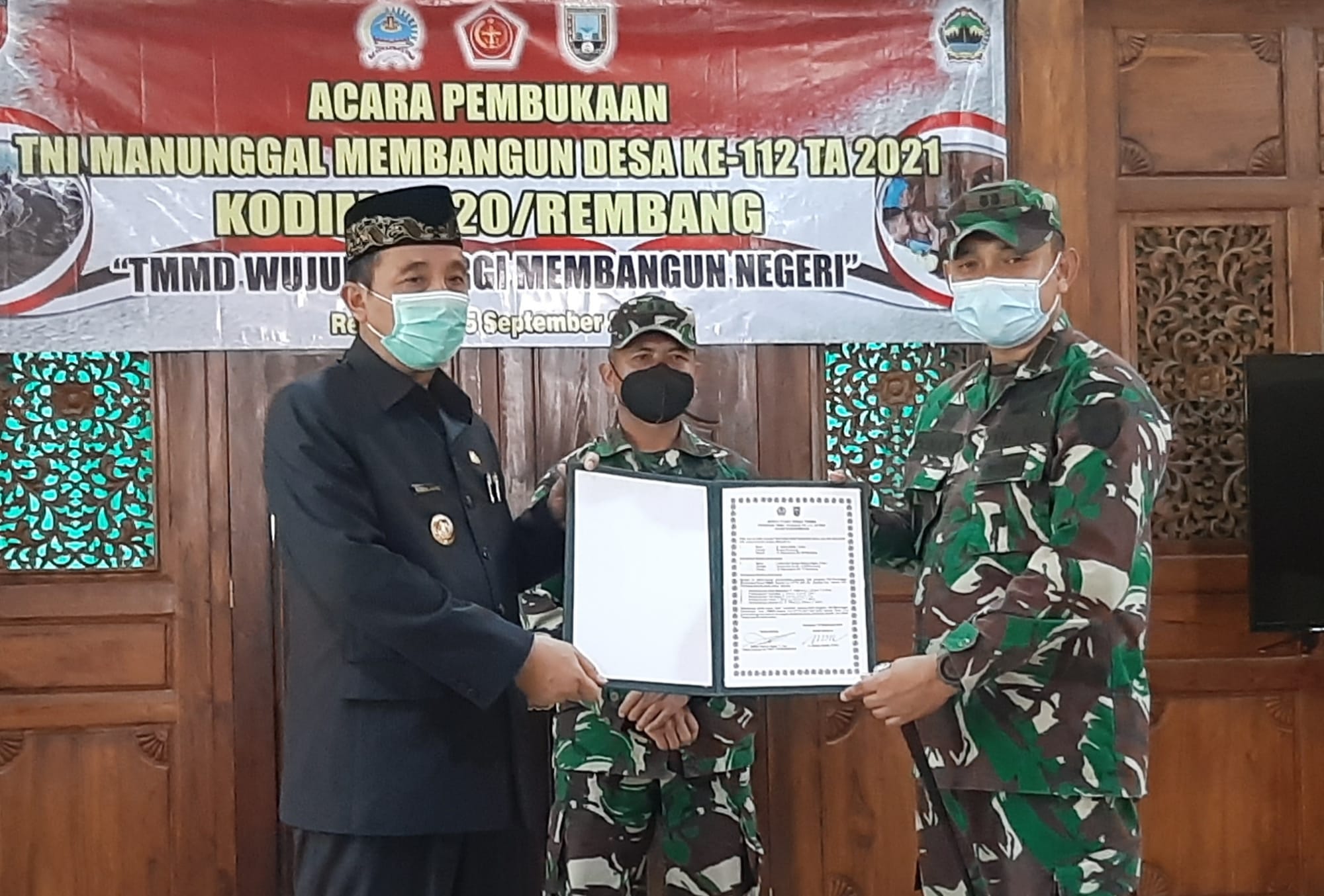 TMMD ke 112 Bangun Jalan Tembus Trembes Kulutan