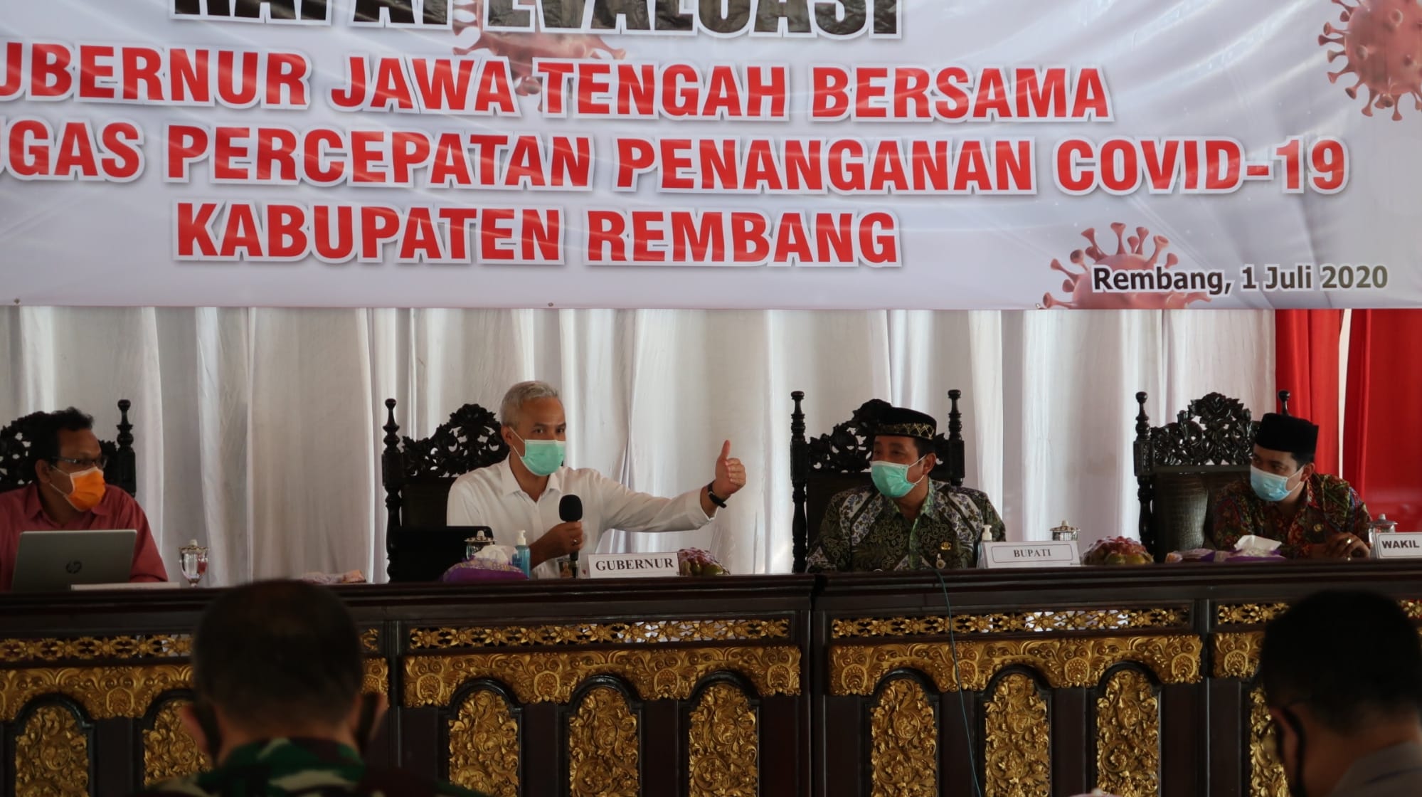 Pemprov Jateng Siap Berikan Sarana Prasarana Kebutuhan Penanganan Covid-19 di Rembang