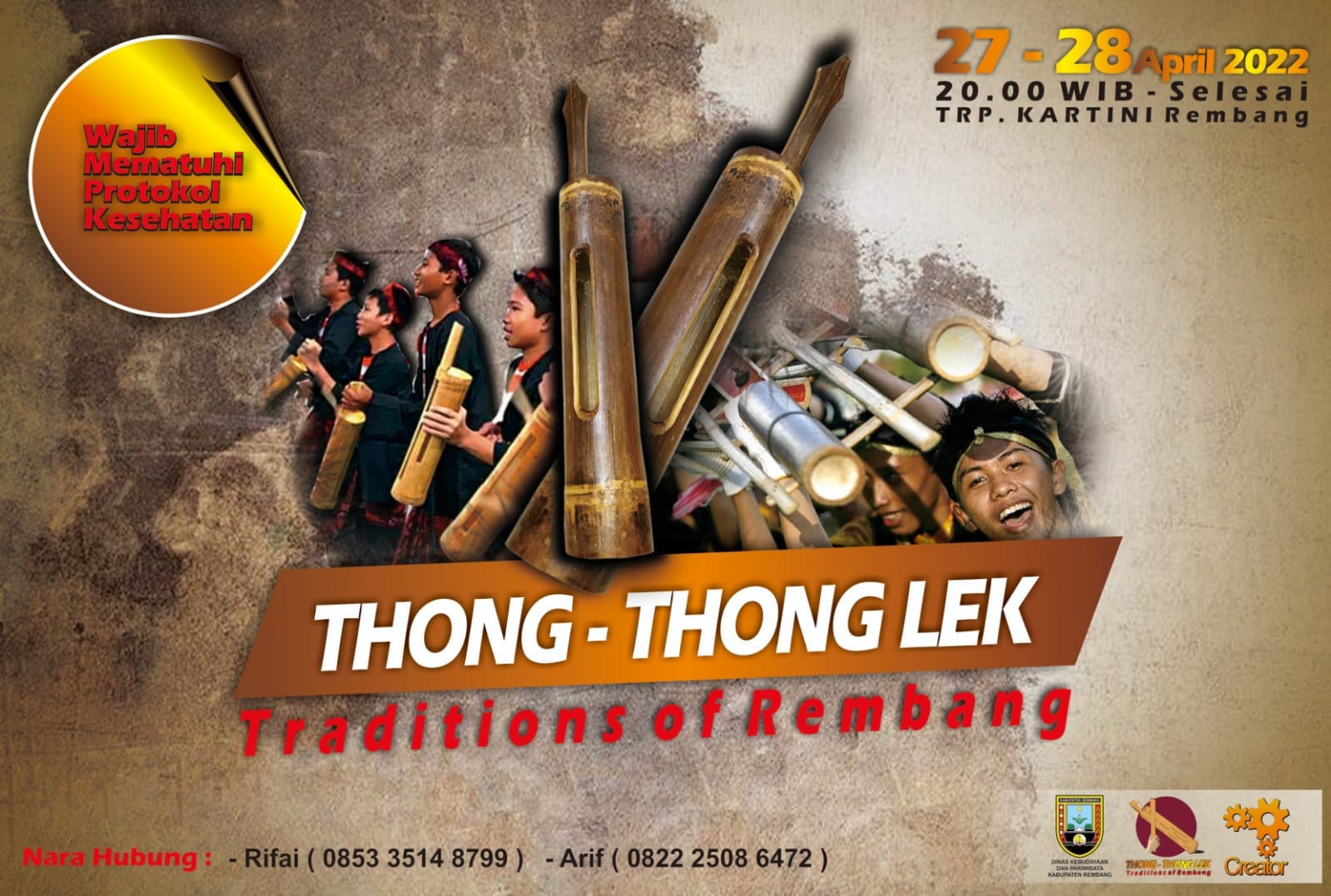 Obati Kerinduan, Festival Tong -Tong Klek Tradisional digelar lagi tahun 2022