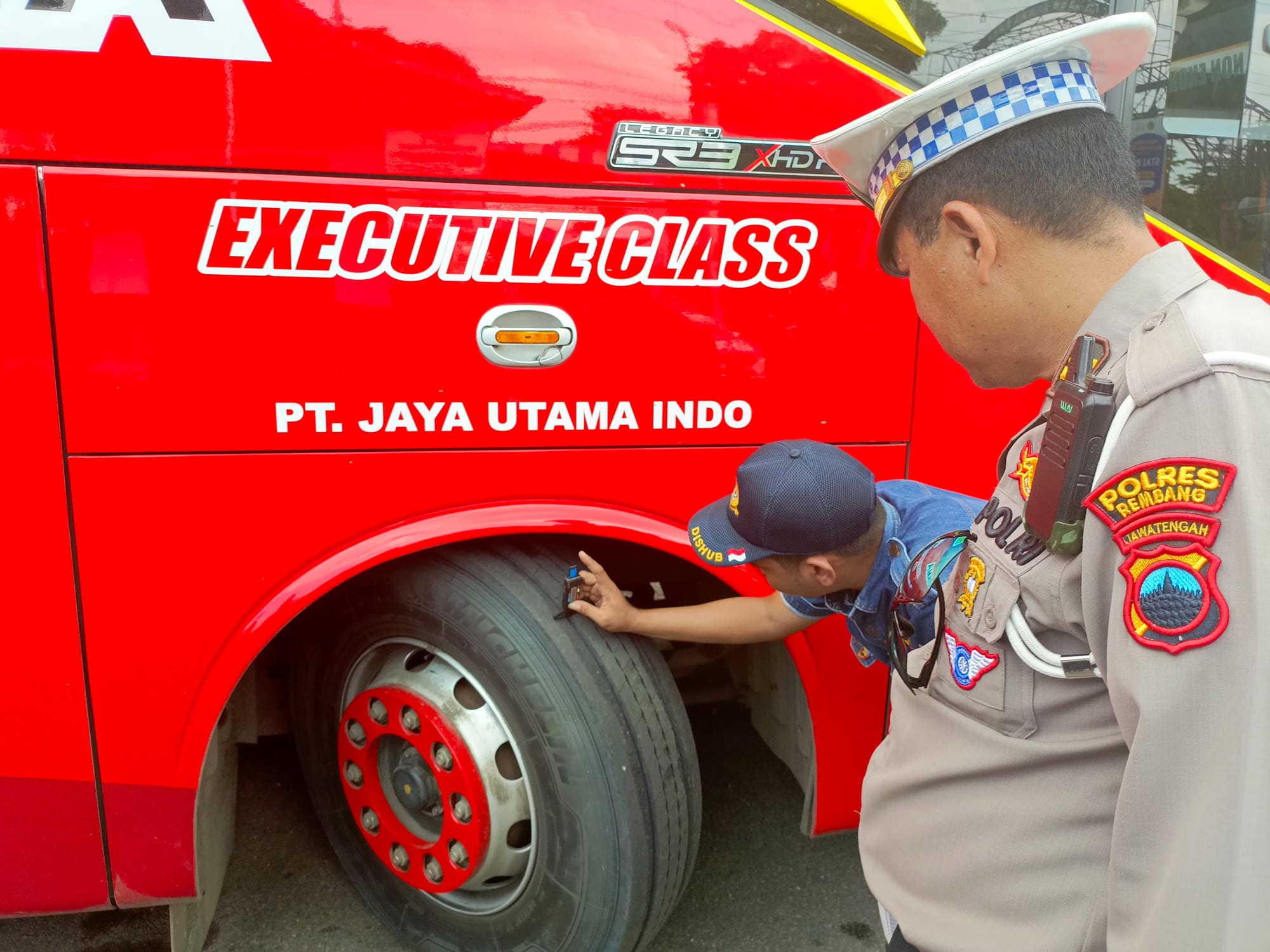 Jelang Arus Mudik, Dinas Perhubungan dan Polres Cek Kelayakan Jalan Angkutan Umum
