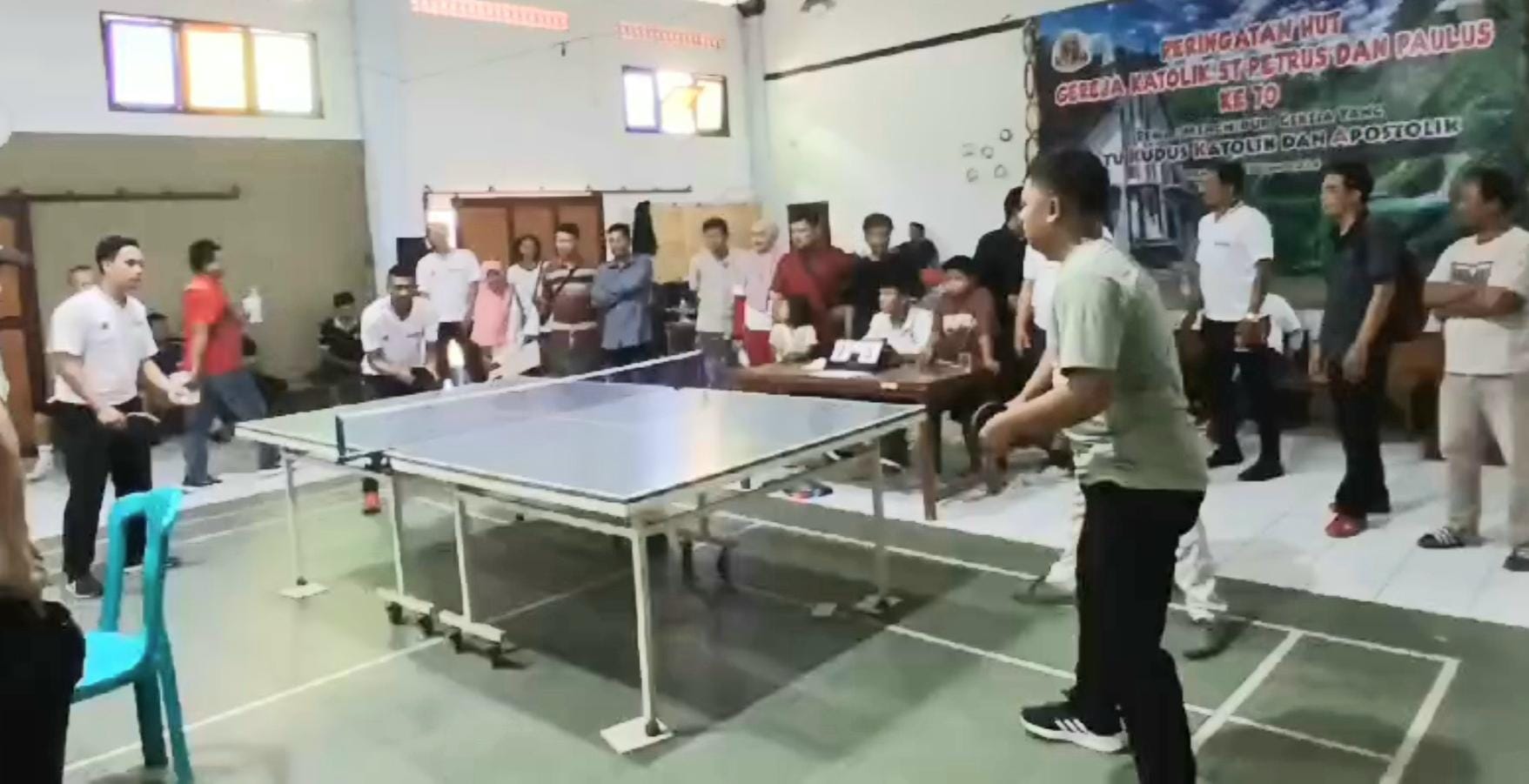 Tenis Meja Antar Pegawai Semarakkan Hari Jadi Kabupaten Rembang ke- 283