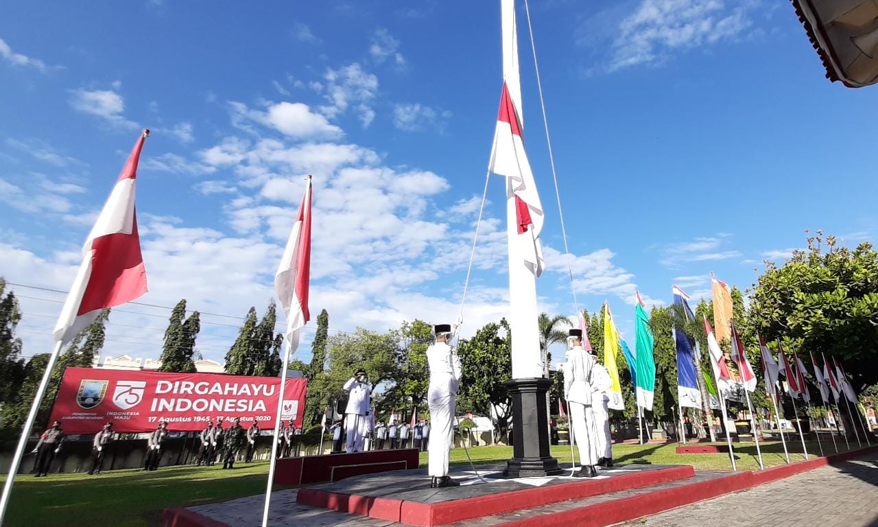 Upacara Peringatan HUT RI ke-75 , Dilaksanakan Sederhana dan Terbatas